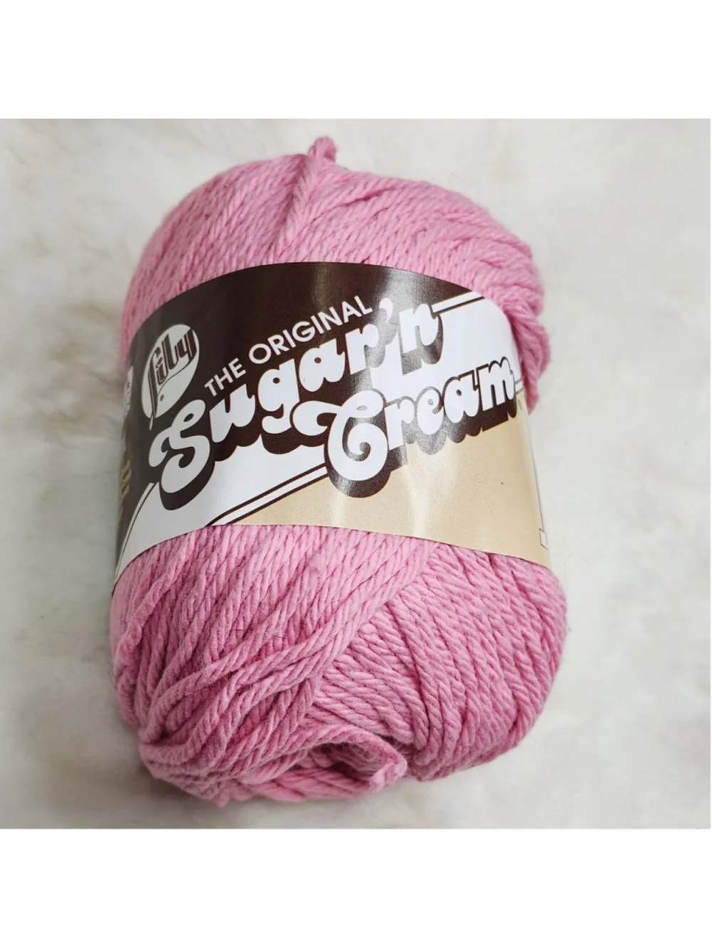 Sugar'N Cream Yarn - Rose Pink 120 yards 2.5 oz